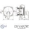 Ideal Standard Connect Air Concept Air Built-In Silver Storm Shower Mixer Dimensions